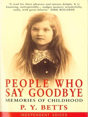 cover image of People Who Say Goodbye